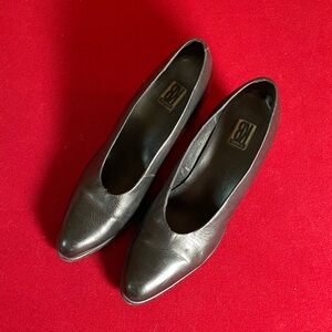 Vintage KB & Company Chunky Black Block Heels
